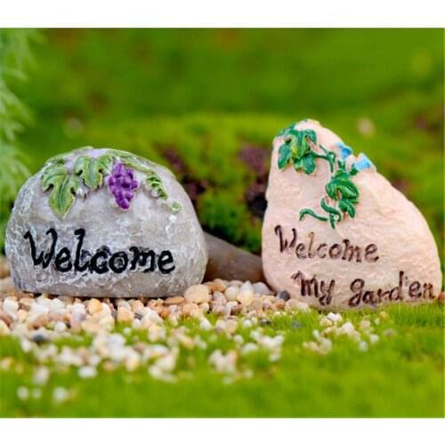 1PC Mini Rockery and fake stone Fairy Garden Miniature Bonsai Decor Craft Figurines Micro Landscape Home Ornaments Accessories