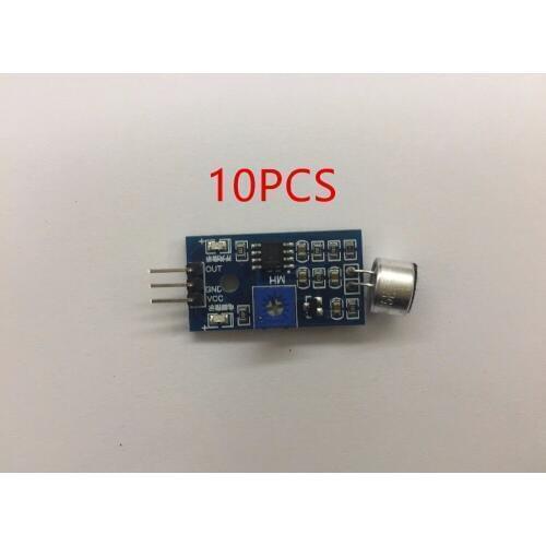 10PCS Sound Detection Sensor Module Sound Sensor Intelligent Vehicle For Arduino Drop Shipping Wholesale