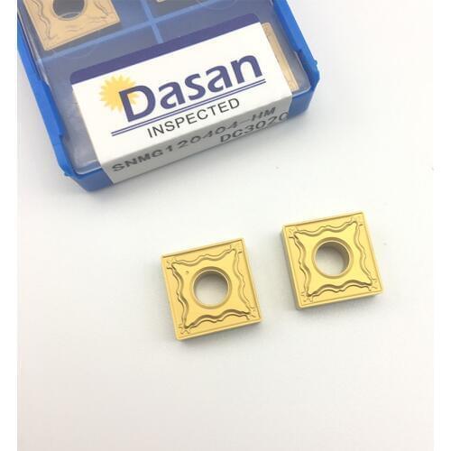 10pcs SNMG120404 HM DC3020 Carbide Inserts SNMG120408 CNC Lathe Turning Blade Tool Cutter Plate for Steel Tool