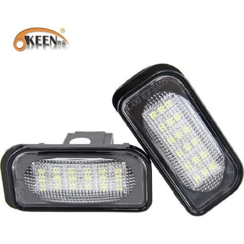 2Pcs For Mercedes Benz W203 R230 W209 C209 A209 SL CLK Canbus License Plate Lamp No Error Class Led Number License Plate Light