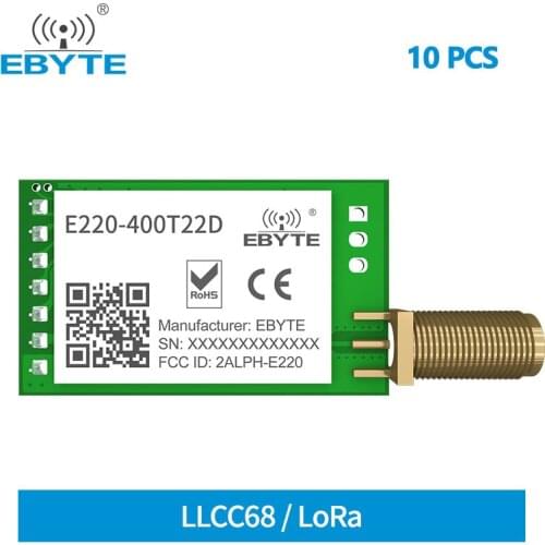LoRa 433MHz LLCC68 470MHz Wireless Module 22dBm Long Range 5km EBYTE E220-400T22D SMA-K UART RSSI Transmitter Receiver SEMTECH