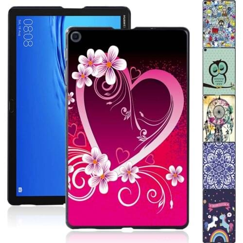 Old Image Series Tablet Case for Huawei MediaPad M5 Lite 10.1"/MediaPad M5 10.8" Plastic Durable Fashion Shell + Free Stylus