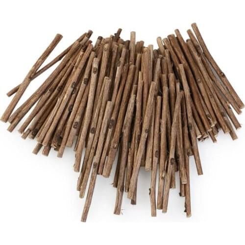 100pcs 10CM Long 0.3-0.5CM Wood Log Sticks for DIY Crafts Photo Props for DIY Crafts Wedding Christmas Decor