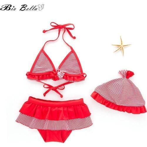 Children Bikini Suit Kids Baby Girls Bikini Swimwear Fashion Swimming Bathing Swimsuit Kids Girl Swimming Bathing Suit For 2-6 Y