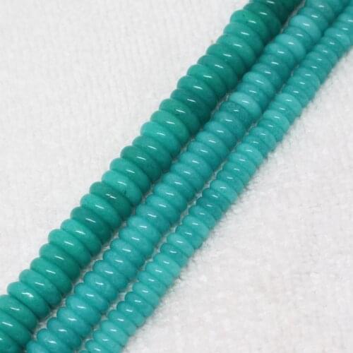 3x6,3x8,3x10mm Blue Jades Rondelle disc saucer spacer DIY Loose Beads 15"