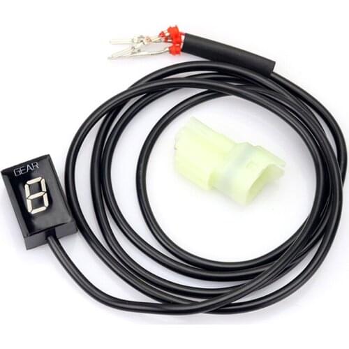 Motorcycle Gear Indicator Red LED Wire Backside Outlet Waterproof for Motorbike Car Styling