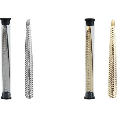 Eyebrow Tools Stainless Steel Plucking Eyebrows Tweezers Tweezer Oblique Brow Clip Eyebrow Shaping Pliers