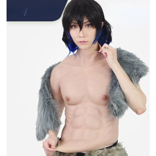 Artificial Realistic fake muscle for Man Actor Cosplay Silicone Artificial Simulation Muscles Skin