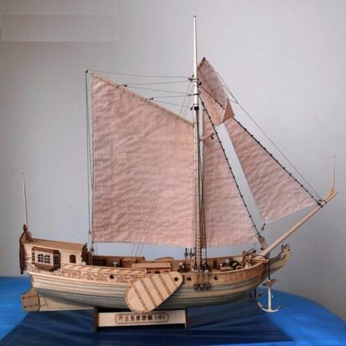 Classical wooden sailboat ship model assembly kit Royal Dutch Yacht DIY