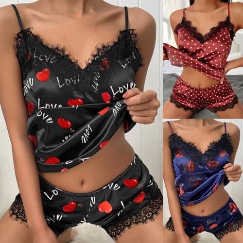 Lace Eyelash Lingerie Dot Print Women Underwear V-Neck Stretch Satin Sexy Lingerie Set Bra And Panty Set Seamless Panties Sets