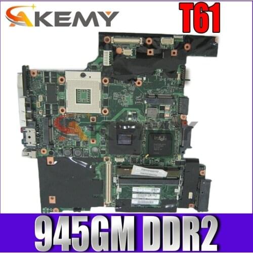 Akemy 42W7648 Main Board For Lenovo Thinkpad T61 Laptop Motherboard 14.1 Inch 965GM DDR2 Screen 4/3