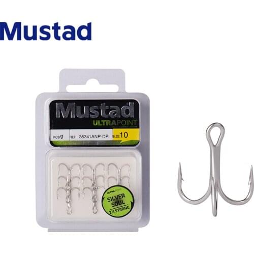 Mustad 36341ANP-DP 4 6 8 10 Size 2X Strong for Big Species In Both Fresh and Saltwater Ultrapoint Treble Hooks