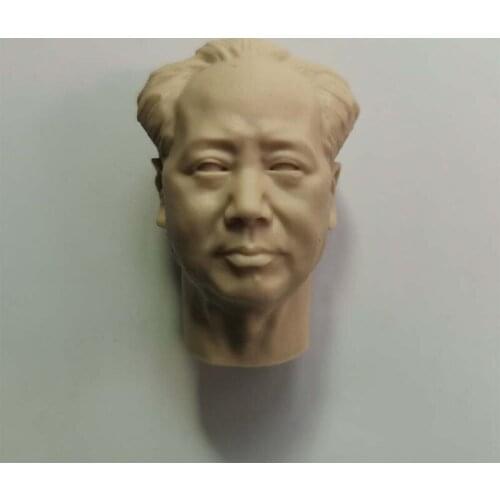 1/6 Great Leader Chairman Unpainted Head Models for 12''Figures Bodies Accessories DIY