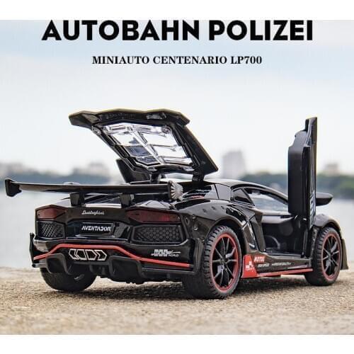 New 1:32 Lamborghinis LP-700 Aventador Car Alloy Sports Model Diecast Super Racing Lifting Tail Hot Car Wheel For Children Gifts