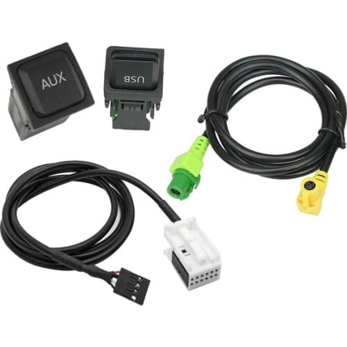 NEW-Car USB AUX Switch Cable USB Audio Adapter RCD510 RNS315 For- Passat B6 B7 Golf 5 MK5 Golf 6 MK6 Jetta 5 MK5 CC