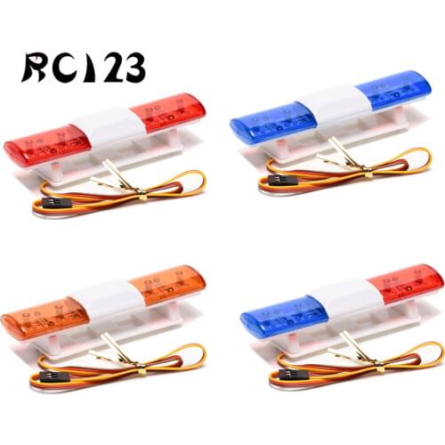 Police Night Flash Bright LED Light 501 RC Model Car 360 Degree Rotation Demo NEW ENRON