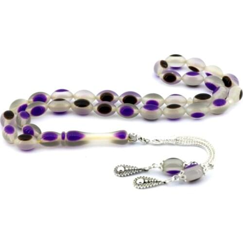 Mixed Color Powder Amber Rosary rosary is the most beautiful and original accessory very special gift muslim islam worship