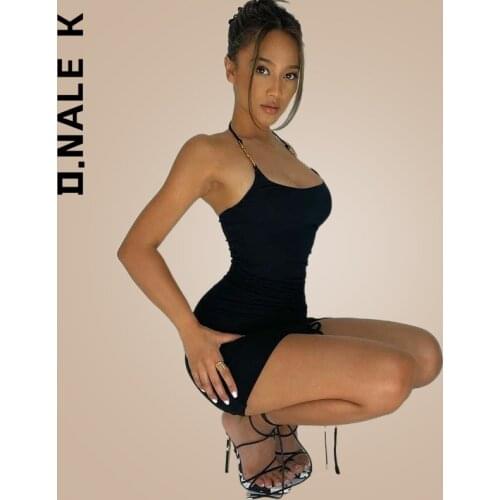 Sexy Mini Short Bodycon Women‘s Dress 2021 Women Summer Party Clubwear Spaghetti Strap Short Dress Ladies Dresses