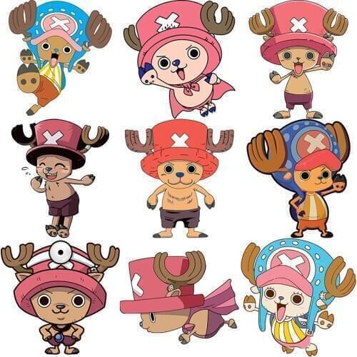 Three Ratels CDM109 ONE PIECE Tony Tony Chopper cartoon wall stickers anime car hood sticker laptop decal