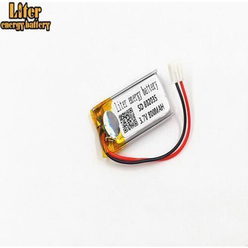 XHR2.54 800mAh 802035 special offer product in special 3.7V polymer lithium battery backup power supply