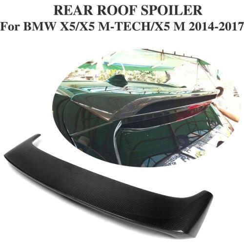 Carbon Fiber Rear Roof Spoiler Window Wing For BMW E70 X5 2014 Car Tuning Parts