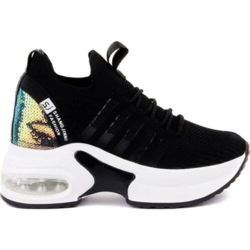 20k333-7 Women High Bottom Sequined Sneaker Sports Shoes