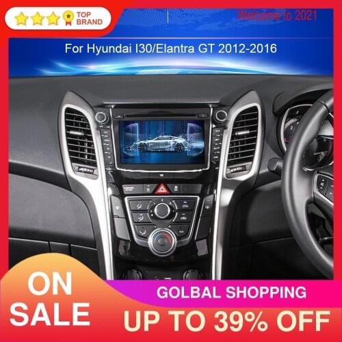 Car DVD Player Android 10 PX5/PX6 GPS Navigation For Hyundai I30 Elantra GT 2012-2016 Auto Radio Head Unit Multimedia Player DSP