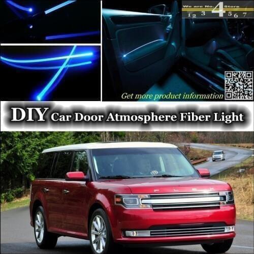 For Ford Flex interior Ambient Light Tuning Atmosphere Fiber Optic Band Lights Inside Door Panel illumination (Not EL light)