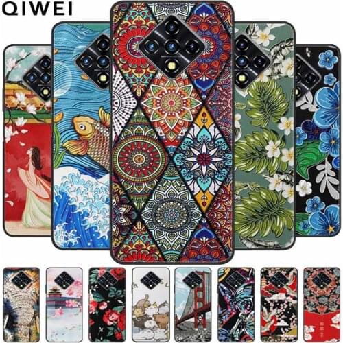 For Infinix Zero 8i Case X687B Relief Soft Silicon Back Cover For Infinix Zero 8 Global Version Zero8 Phone Cases Zero8i 8 i