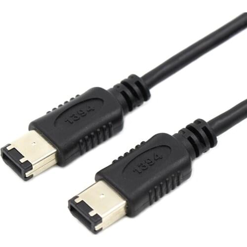 FireWire 400 6pin Line IEEE-1394B 6pin to 6pin Connection cable 1 m