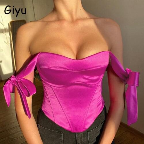 Женские укороченные майки Giyu China At AliExpress