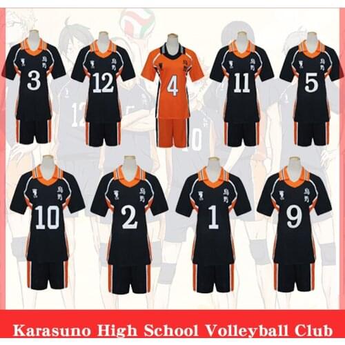 Haikyuu !! Cosplay Costume Karasuno High School Volleyball Club Hinata Shyouyou Sportswear Jerseys Uniform