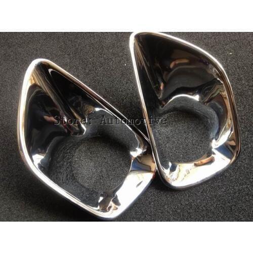 Chrome front Fog lamp Light cover Trim Trims fit for jeep Grand Cherokee 2010-2012