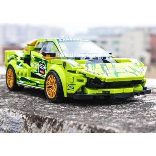 Pull Back Racing Car Building Blocks City Speed Champions Sports Vehicle Model Bricks Classic Rally Super Racers Toy For Child