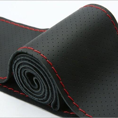 Car leather hand-sewn steering wheel cover for Lexus is250 rx330 330 350 is200 lx570 gx460 GX ES LX rx300 rx RX350 LS430