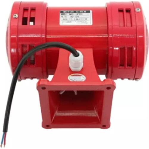 MS-490 AC 110V / 220V 120db Motor Driven Air Raid Siren Metal Horn Double Industry Boat Alarm