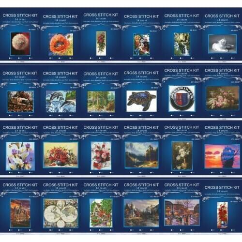 Oneroom Fruit Cross Stitch Kits Crafts Grapes Lemon Peaches 14CT Embroidered Handmade Art DMC Oil Painting Set Wall Home 8