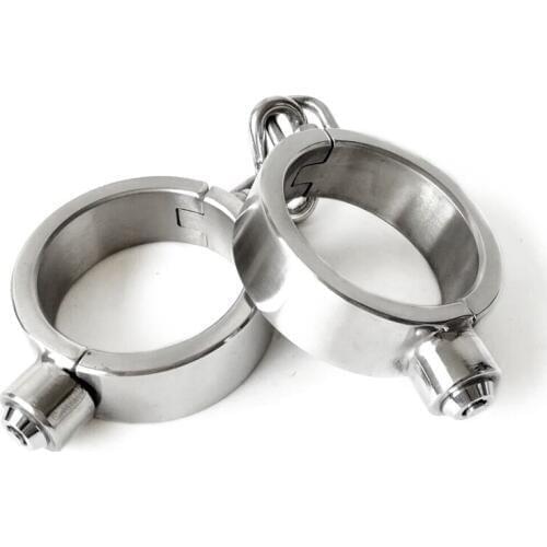 Stainless Steel Handcuffs For Sex Bdsm Bondage Cuffs Fetish Kit Bondage Hanfdcuffs Adult Sex Games Bdsm Restraints For Couples