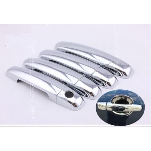 FUNDUOO New Chrome Car Door Handle Cover Trim Sticker For Suzuki Swift 2005-2017 Suzuki Grand Vitara 2005 - 2012