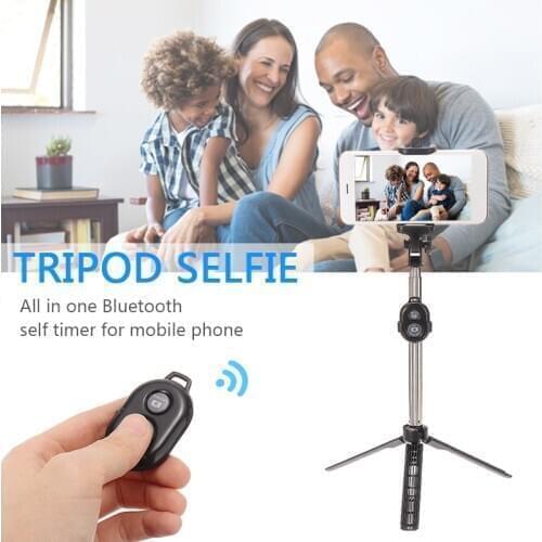 New Universal Handheld Gimbal Sticks Suitable For Phone Folding Tripod bluetooth Monopod Telescopic Cellphone Selfie Stick