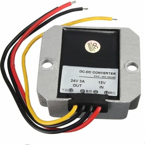 New DC-DC 12V Step Up to 24V 3A 72W Car Power Converter Regulator