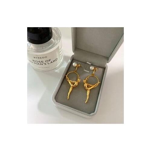 New product original design brand gymnastics model pendant earrings