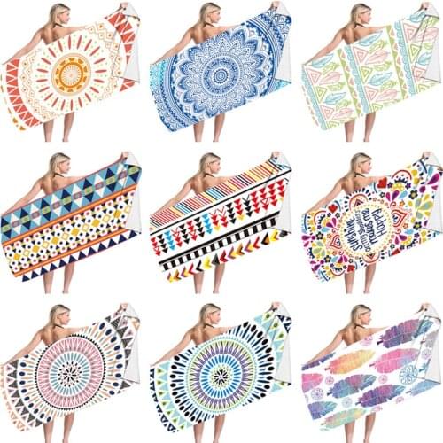 Mandala Beach Towel Outdoor Water Sports Towel Quick Drying Swimming Surf Towels Portable Big Yoga Mat Beach Chair Blanket