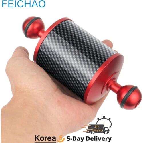 Upgrade Carbon Fiber Float Buoyancy Aquatic Arm 1" Double Ball Head Light Holder Mount D60mm 5" 8" 10" 12inch Floating 100-580g