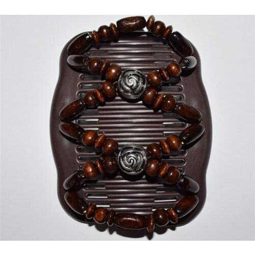 Silver Rosebud pure brown vintage style beautiful Magic butterfly thick new high quality Comb 20 pcs/lot