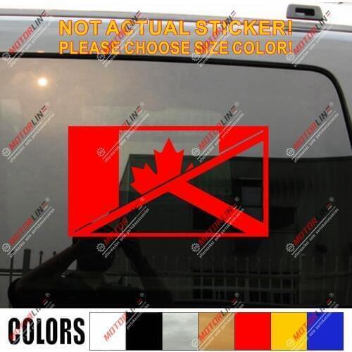 Scottish Canada Flag merged Decal Sticker Scotland Canadian Car Vinyl pick size