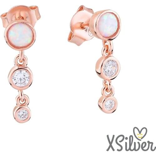 XSilver HC23207-O 925 Ayar Gümüş Taşlı Küpe