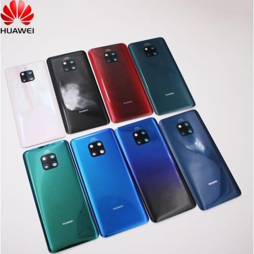 Back Glass For Huawei Mate 20 Pro Back Battery Cover Mate20 Rear Door Housing Panel Case + Camera Lens Mate 20 Pro Battery Cover