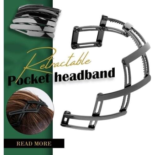 Fashion Women Girls Hair Bands Retractable Headbands Vintage Cross Vintage Geometric Retractable Hair Loops