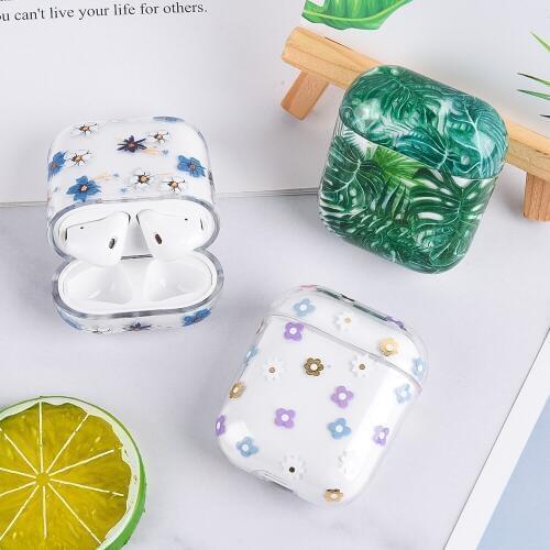 Hard PC Earphone Case For Airpods 2 1 Case Luxury Hard Headphone Case Air Pods Cover Accessories for Apple Air pods Charging Box